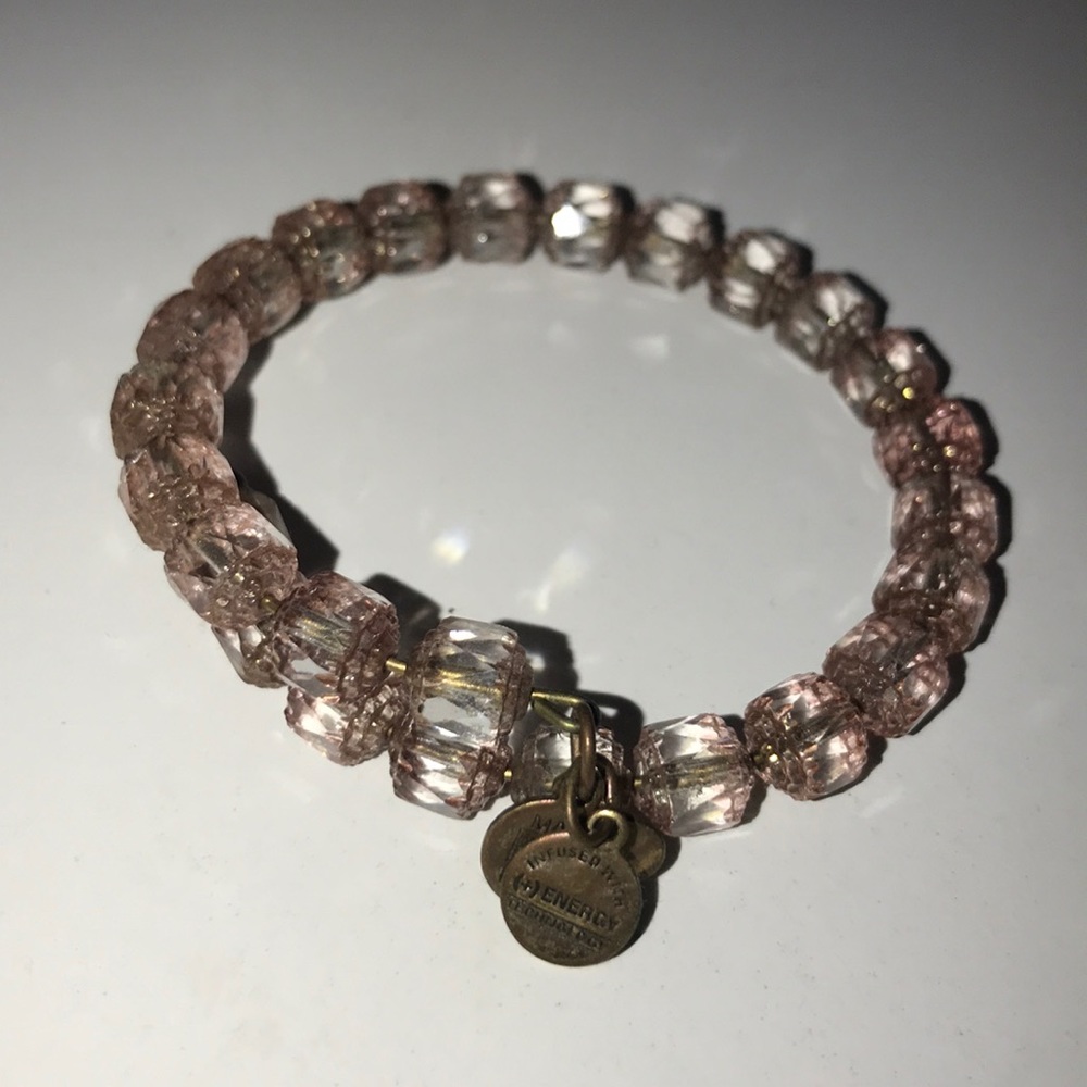 Alex & Ani bracelet- light pink stones